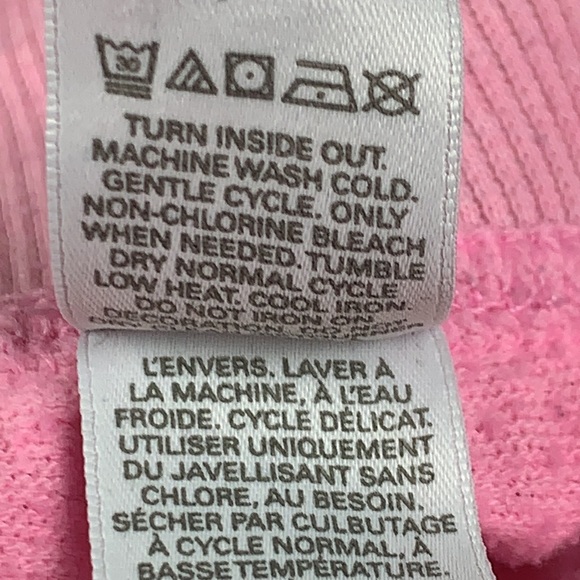 PINK by Victoria Secret "LOVE" pink lounge pants  sz S - Picture 9 of 15